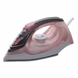Mesko Home MS 5028, Fer à repasser à sec ou à vapeur, Semelle en céramique, Gris, Rose, Blanc, Intégré, 2600 W, 2600 W