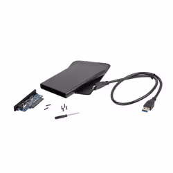 NATEC Rhino, Boîtier HDD, 2.5", eSATA, Connectivité USB, Noir