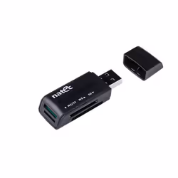 NATEC ANT 3 Mini, Clé USB (MS), MicroSD (TransFlash), MiniSD, MMC, MS Micro (M2), MS PRO, MS PRO Duo, RS-MMC, SD, SDHC, Noir, ...