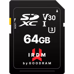 Goodram IRDM, 64 Go, SDXC, UHS-I, 100 Mo/s, 70 Mo/s, Class 3 (U3)