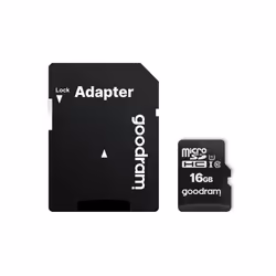 Goodram M1AA, 16 Go, MicroSDHC, Classe 10, UHS-I, 60 Mo/s, 10 Mo/s