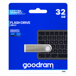Goodram UUN2 lecteur USB flash 32 Go USB Type-A 2.0 Argent