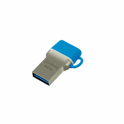Goodram ODD3 lecteur USB flash 64 Go USB Type-A / USB Type-C 3.2 Gen 1 (3.1 Gen 1) Bleu, Argent