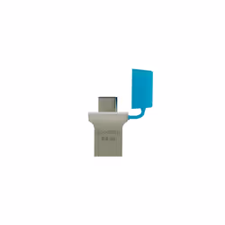 Goodram ODD3 lecteur USB flash 64 Go USB Type-A / USB Type-C 3.2 Gen 1 (3.1 Gen 1) Bleu, Argent