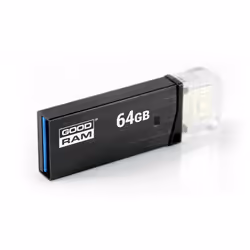 Goodram TWIN 64GB USB 3.0 lecteur USB flash 64 Go USB Type-A / Micro-USB 3.2 Gen 1 (3.1 Gen 1) Noir