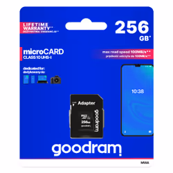 Goodram M1AA 256 Go MicroSDXC UHS-I Classe 10 - Vue supplémentaire 5