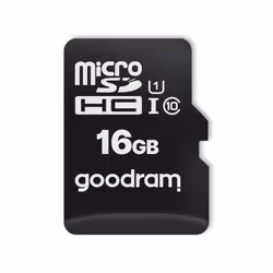 Goodram M1A0, 16 Go, MicroSDHC, Classe 10, UHS-I, 100 Mo/s, 10 Mo/s