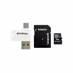 Goodram M1A4 All in One, 16 Go, MicroSDHC, Classe 10, UHS-I, 100 Mo/s, 10 Mo/s