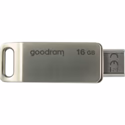 Goodram ODA3, 16 Go, USB Type-A / USB Type-C, 3.2 Gen 1 (3.1 Gen 1), 60 Mo/s, Pivotant, Argent