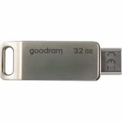 Goodram ODA3, 32 Go, USB Type-A / USB Type-C, 3.2 Gen 1 (3.1 Gen 1), 60 Mo/s, Pivotant, Argent