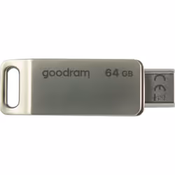 Goodram ODA3, 64 Go, USB Type-A / USB Type-C, 3.2 Gen 1 (3.1 Gen 1), 60 Mo/s, Pivotant, Argent