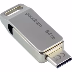 Goodram ODA3 lecteur USB flash 64 Go USB Type-A / USB Type-C 3.2 Gen 1 (3.1 Gen 1) Argent