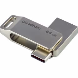 Goodram ODA3 lecteur USB flash 64 Go USB Type-A / USB Type-C 3.2 Gen 1 (3.1 Gen 1) Argent