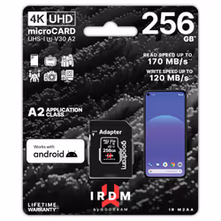 Goodram IRDM M2AA 256 Go MicroSDXC UHS-I Classe 10 - Vue supplémentaire 3