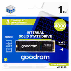 Goodram SSDPR-PX600-250-80 disque SSD M.2 250 Go PCI Express 4.0 3D NAND NVMe