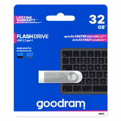 Goodram USB UNO3-0320S0R11 lecteur USB flash 32 Go USB Type-A 3.2 Gen 1 (3.1 Gen 1) Argent