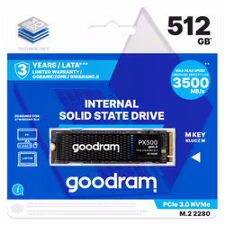 Goodram PX500 GEN.3 SSDPR-PX500-512-80-G3 disque SSD 512 Go M.2 PCI Express 3.0 NVMe 3D NAND - Vue supplémentaire 2