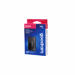 Goodram SSDPR-HX200-500 lecteur à circuits intégrés externe 500 Go USB Type-C USB 3.2 Gen 2x2 Noir