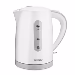 Zelmer ZCK7616S, 1,7 L, 2200 W, Blanc, Plastique, Indicateur de niveau d'eau, Arrêt de sécurité en cas de surchauffe