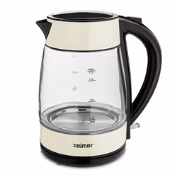 Zelmer ZCK8011I, 1,7 L, 2200 W, Noir, Jaune, Verre, Indicateur de niveau d'eau, Arrêt de sécurité en cas de surchauffe
