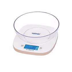 Zelmer ZKS1451, Balance de ménage électronique, 5 kg, 1 g, Blanc, Comptoir, Carré