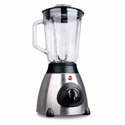 ELDOM BK4S WROOM, Mixeur de cuisine, 1,5 L, Fonction d'impulsion, Pileur de glace, 400 W, Noir, Gris