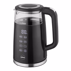 ELDOM C530 NEVO, 1,7 L, 2200 W, Noir, Transparent, Verre, Plastique, Indicateur de niveau d'eau, Arrêt de sécurité en cas de  ...