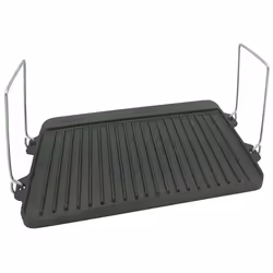 Plaque de grill - KINGHOFF - KH-1262 - Fonte de haute qualité - Double face - 44 x 24 x 2 cm