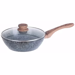 Wok - KING HOFF - KH-1583 - Aluminium moulé - Revêtement antiadhésif triple granit - 24 cm