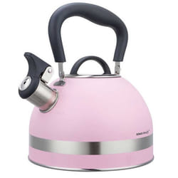 Bouilloire - KINGHOFF - KH-1856 - Acier inoxydable - 18L - Sifflet intégré - Rose/Argent