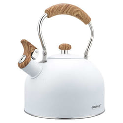 Bouilloire - KINGHOFF - KH-1860 - Acier inoxydable - 25L - Sifflet intégré - Blanc