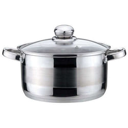 Marmite - KINGHOFF - KH-4327 - 16cm - Acier inoxydable - Couvercle en verre