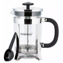 Cafetière à piston - KINGHOFF - KH-4837 - 600ml - Acier inoxydable - Verre borosilicaté
