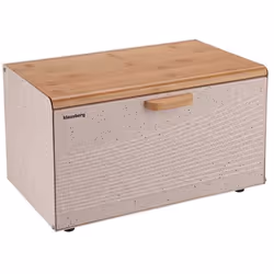 Boîte à pain - KLAUSBERG - KB-7465 - Acier inoxydable - Bois clair - Design moderne