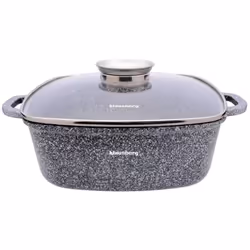 Marmite - KING HOFF - KB-7531 - 26cm - 5.5L - Revêtement céramique marbrée
