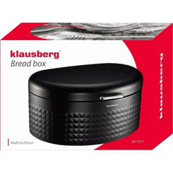 Boîte à pain - Klausberg - KB 7577 - Métal - Diamant noir - Contemporain