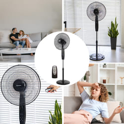 Ventilateur De Sol Avec Télécommande Et Minuterie 40 Cm 50 W Klausberg Kb-7718