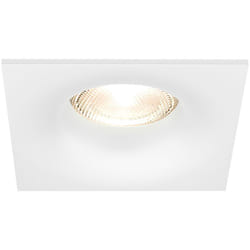 Braytron - Fixation spot Tetra-D, carré, blanc, fixe, longueur et largeur 89mm, aluminium