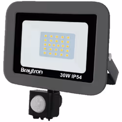 Le projecteur LED 30W IP54 6500K avec détecteur de présence, permet l'allumage automatique au passage d'une personne ou d'un  ...