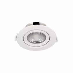 Le spot COB LED encastrable rond blanc orientable 10W IP20 3000K produit un éclairage nettement plus performant que celui des ...