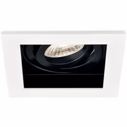 Ce support de spot Beta R4 carré blanc/noir MR16 GU10/GU5.3 se complète avec une ampoule MR16 GU5.3/GU10 et la douille qui co ...