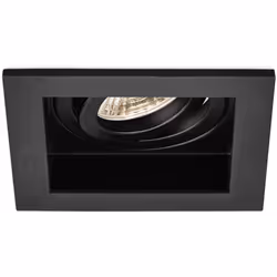 Ce support de spot Beta R4 carré noir MR16 GU10/GU5.3 se complète avec une ampoule MR16 GU5.3/GU10 et la douille qui correspo ...