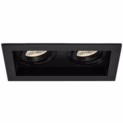 Ce support 2x spots Beta R5 rectangle noir MR16 GU10/GU5.3 se complète avec une ampoule MR16 GU5.3/GU10 et la douille qui cor ...