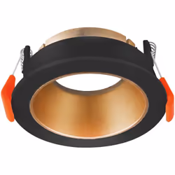 Ce support de spot Beta R2 rond noir/cuivre-doré MR16 GU10/GU5.3 se complète avec une ampoule MR16 GU5.3/GU10 et la douille q ...