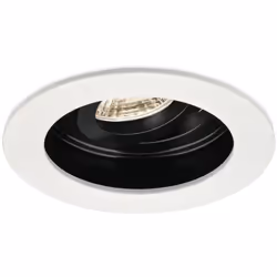 Ce support de spot Beta R3 rond blanc/noir MR16 GU10/GU5.3 se complète avec une ampoule MR16 GU5.3/GU10 et la douille qui cor ...