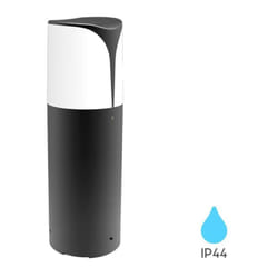 Borne extérieure E27 IP44 23W en Aluminium Gris