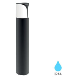 Braytron - Potelet extérieure E27 23W IP44 en Aluminium Gris