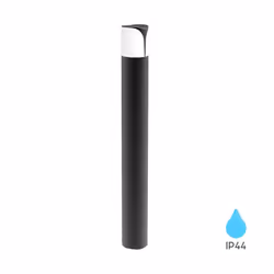 Potelet extérieur E27 23W IP44 en Aluminium Gris