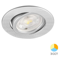 Braytron - Spot led encastrable 3en1 rond Alu 7W IP20