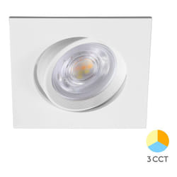 Braytron - Spot led encastrable 3en1 carré blanc 7W IP20